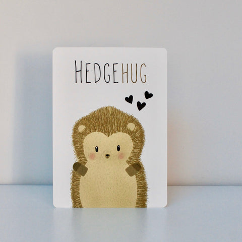 Hedgehug Post Card