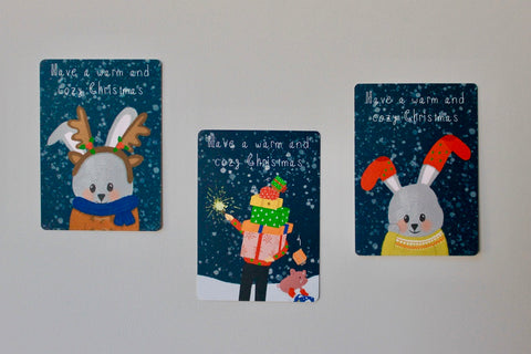  Rabbit Socks Post Card